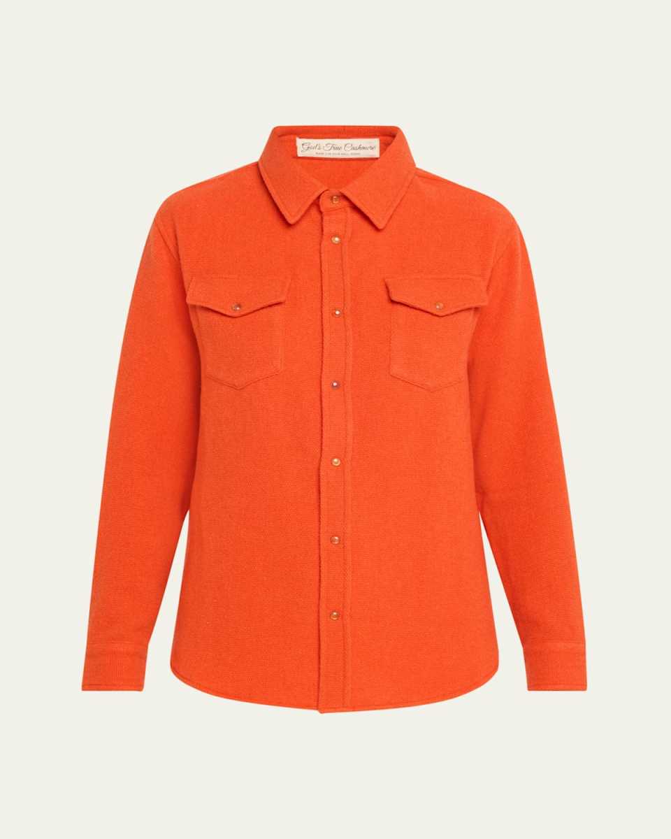 Fire Solid Cashmere Shirt